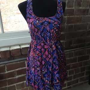 Racerback patterned dress
